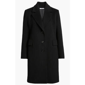 NEW, Fleurette Charlie wool Coat in Black SZ 2 #W158